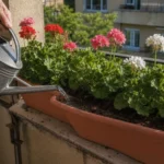 Jak podlewać pelargonie na balkonie podczas lata?